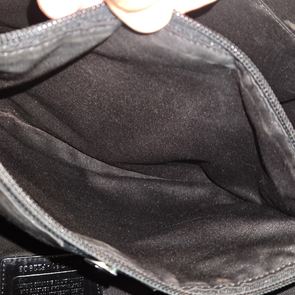 Coach Black and Gray Monogram Tote - Picture 4 of 5